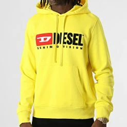 Acheter 😉 Sweat Capuche A03757-OBAWT Jaune de Diesel 💯 -Diesel Soldes Magasin diesel 326225 A03757 0BAWT 21I 20220701T150655 03
