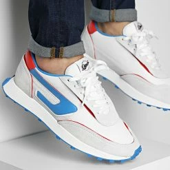 Budget 😍 Baskets Racer LC Y02873 Star White French Blue Red Alert de Diesel 🤩
