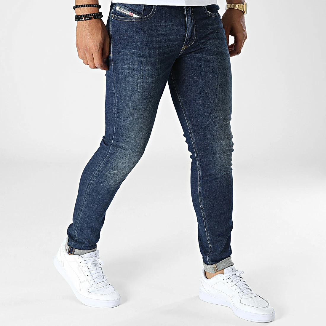 Le moins cher 🥰 Jean Skinny Sleenker A03595-09D43 Bleu Denim de Diesel ✨ 3 Le moins cher 🥰 Jean Skinny Sleenker A03595-09D43 Bleu Denim de Diesel ✨