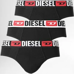 Bon marché 😍 Lot De 3 Slips André 00SH05-0DDAI Noir de Diesel 👏