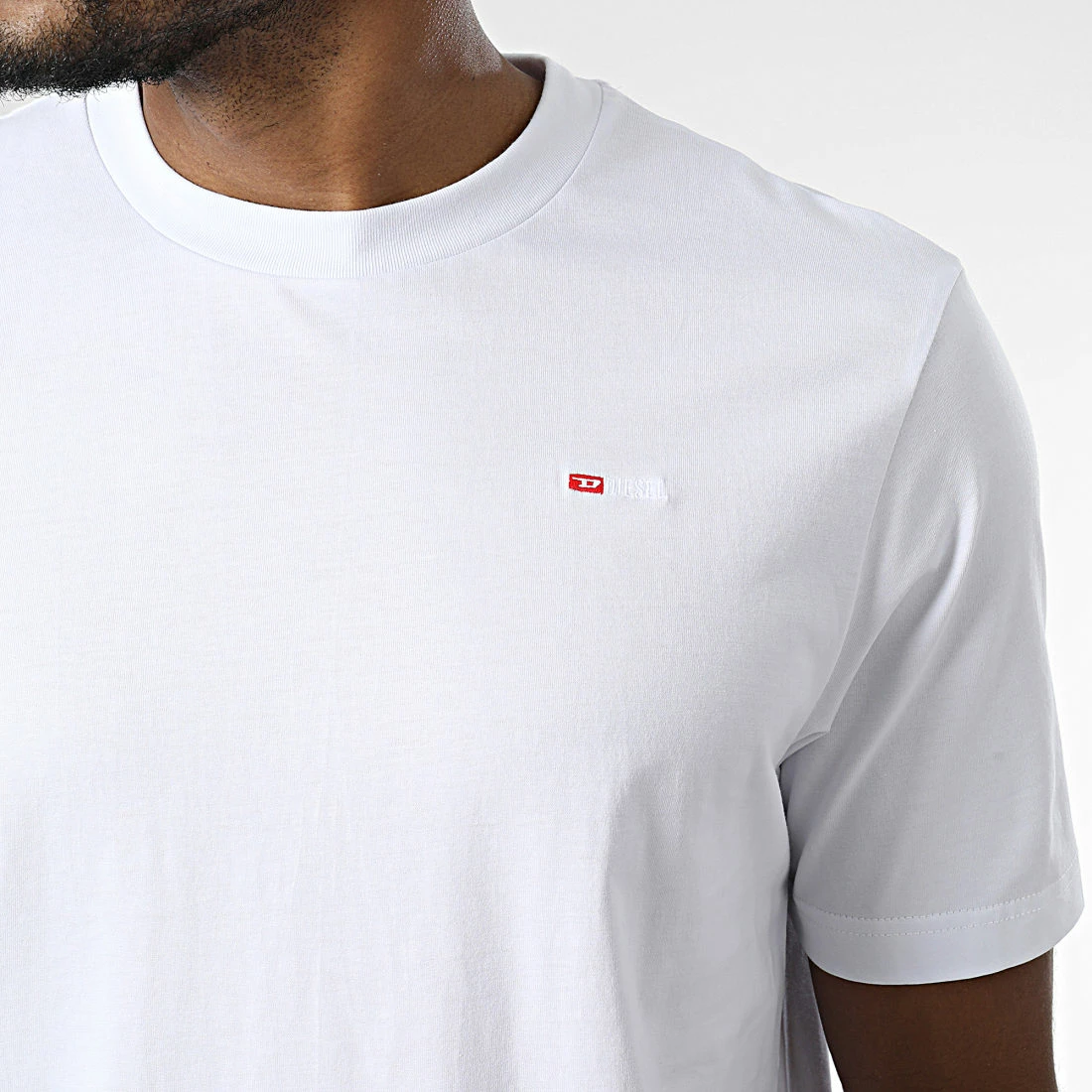 Meilleur prix 🔥 Tee 👚 Shirt Just Microdiv A05418-0HFAX Blanc de Diesel ⌛ 4 Meilleur prix 🔥 Tee 👚 Shirt Just Microdiv A05418-0HFAX Blanc de Diesel ⌛ – Image 2