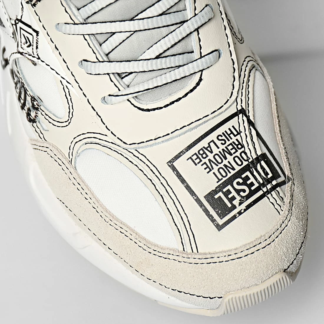 Meilleure vente ✨ Baskets S-Serendipity Sport Y02868-P4801 Blanc de Diesel ✔️ 4 Meilleure vente ✨ Baskets S-Serendipity Sport Y02868-P4801 Blanc de Diesel ✔️ – Image 3