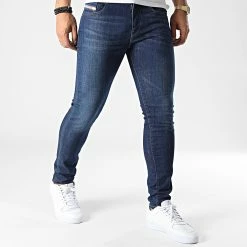 Diesel Soldes Magasin 4 Acheter 🤩 Jean Slim D-Strukt A03558 Bleu Denim de Diesel ✨