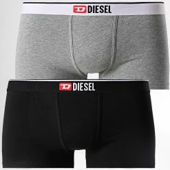 De gros 😉 Lot De 2 Boxers Myas A04145 Noir Gris Chiné de Diesel 😉